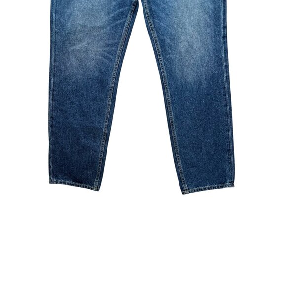 NOEND High Rise Relaxed Straight Jeans Womens 29 Blue Made USA 100% Cotton Denim - Picture 16 of 16